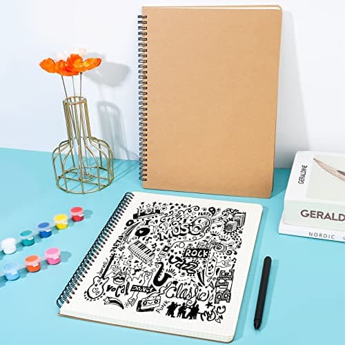 Yarotm Carnet A5 Carreaux 5mm - Lot de 8 Pack Cahiers à Spirales a5-60 Feuiles Petits Carreaux Carnet à Spirale - Papier 100g Bloc Note - Graph Grid Paper Notebooks A5 Bulk