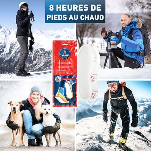 The Heat Company Semelles Chauffantes Adhésives - Extra Chaud - 8 Heures de Chaleur - Chaleur immédiate - autochauffante - purement Naturel - Small Taille: 36-40 - 5 Paires
