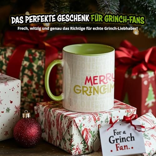 mug - Merry Grinchmas -inner green: ceramic, 320ml