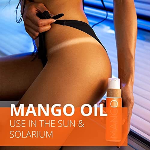 COCOSOLIS Mango - Huile bronzante, huile Bio pour un bronzage naturel - Crème pour un bronzage chocolat - Six huiles naturelles pour une peau éclatante, parfum frais de mangue (200)