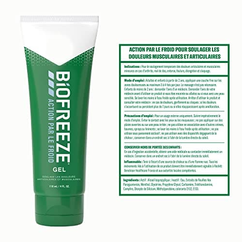 Biofreeze - Lot de 3 Tubes Gel Action par le Froid - Soulage les douleurs musculaires et articulaires - 3 x 118ml