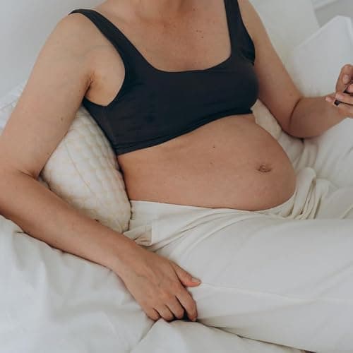FOGOIN Natty Oreiller de Grossesse, Coussin de Grossesse pour Femme Enceinte, Soutien pour Le Dos, Les Hanches, Les Jambes, Oreiller de maternité avec Housse d'oreiller Amovible et réglable