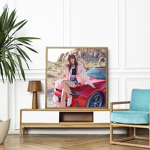 Diamond Painting Personnalisé Photo, Custom Broderie Diamant Personnaliser Kit de Peinture Diamant Painting 5D DIY pour Adultes, Perle Diamant Personnalisé Photo Arts Mur Décor, 30x30cm