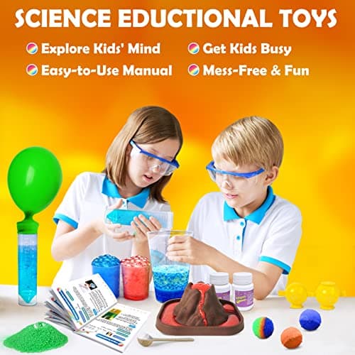 UNGLINGA Kits scientifiques expérimentaux pour Les Enfants, Jouets STEM éducatifs Cadeaux pour garçons Filles, Set de Chimie, Boule rebondissante