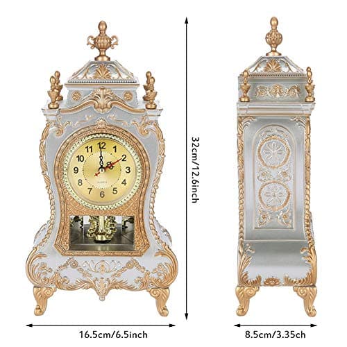 Ruiqas Horloge de Table, Style Vintage, en Plastique, pour Maison, hôtel, Bureau, réveil
