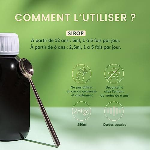 HERBALGEM - Sirop Des Chantres - Éclat Voix - Pour Les Cordes Vocales - Enrichi Aux Bourgeons - Recette Traditionnelle - Certifié Bio - 250 ml