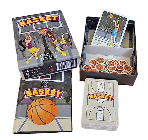 Dadral Games - Jeu de Cartes de Basketball | Jeu Basket | À partir de 6 Ans | Cadeaux de Basketball | Jeux de société | Cadeau garçon/Fille | Multilingue