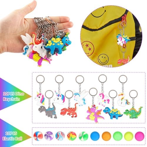 Beihre Pochette Cadeau Anniversaire Enfant, Dinosaure Pinata Toys, Lot Kermesse Enfant Mixte Pochette Surprise Enfant, Dinosaure Anniversaire Enfants Jouets Cadeau d'anniversaire pour Garçon et Fille