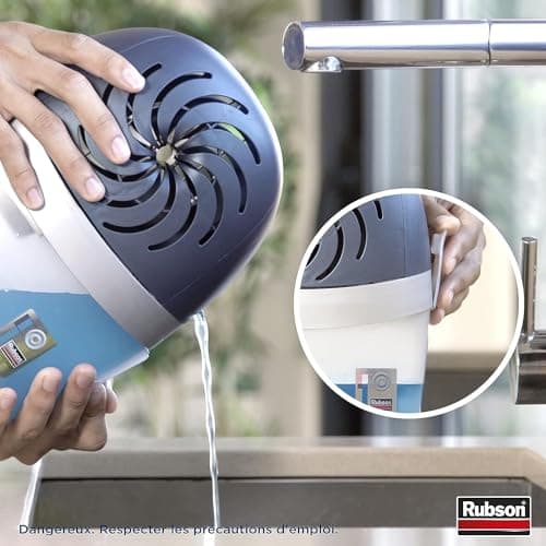 Rubson AERO 360° Recharges en tabs neutres pour absorbeur d'humidité, recharges pour déshumidificateurs ultra absorbantes et anti odeur, 4 x 450 g - Packaging renforcé pour un envoi en toute sécurité