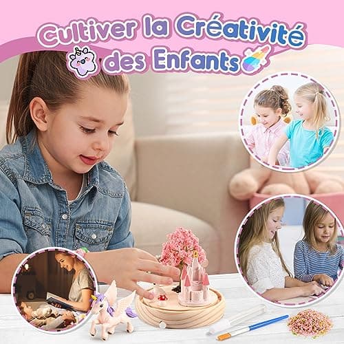HappyGoLucky Licorne Jouet, Cadeau Noel Cadeau Fille 3-12 Ans Anniversaire Licorne Jouet Fille 3-12 Ans Jeux Enfant 3-12 Ans Cadeau Enfant 3-12 Ans Activité Manuelle Enfant Jeux Fille 3-12 Ans