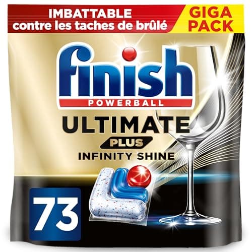 Finish Ultimate Plus Infinity Shine Pastilles Lave-Vaisselle, Propreté Intense & Brillance Étincelante, 146 Capsules