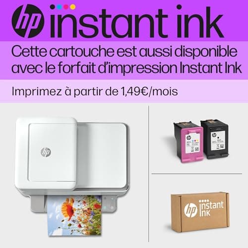 HP 62 Pack de 2 Cartouches d'Encre Noire et Trois Couleurs Authentiques (N9J71AE)