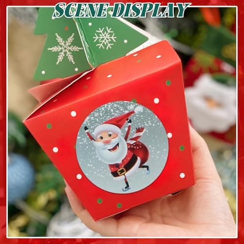500 autocollants de Noël autocollants, décorations de cadeaux festives, motifs variés (B)