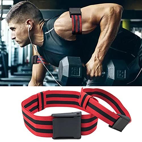 POENVFPO Bandes D'occlusion, Paquet de 4 (2 Bandes pour Biceps, 2 Bandes pour Jambes), Bandes de Restriction pour Biceps à Dégagement Rapide, Obtenez Une Croissance Musculaire Rapide sans