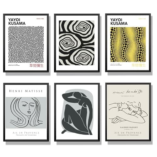 Winund set de 6 posters muraux 30x40 cm, SANS CADRE, décoration murale de chambre, tableaux, posters et arts décoratifs, accessoires de décoration intérieure, cadre A3, affiche decoration murale