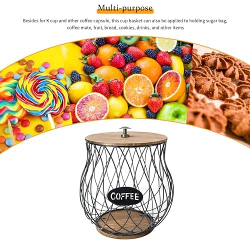 QUTHZZHY Support pour capsules de café, porte-dosettes de café, porte-verres K, dosettes d'expresso