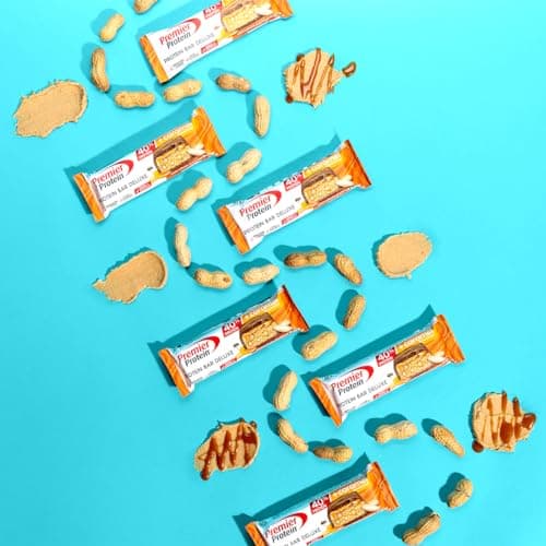 Premier Protein Bar Deluxe Chocolate Peanut Butter 12x50g - Haute teneur en protéines + Hydrates de carbone réduits + Sans huile de palme
