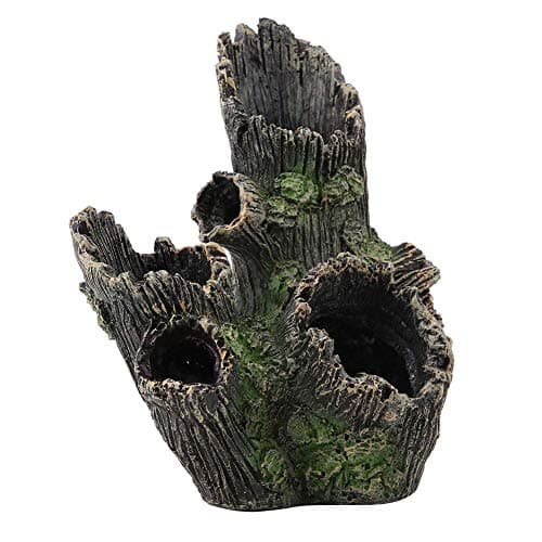 Aquarium Bois Flotté Décorations Réservoir Poissons Sinkable Résine Artificielle Creux Tronc d'arbre Ornement Fish Plant Habitat Décor en Bois Décor(ST-004A)