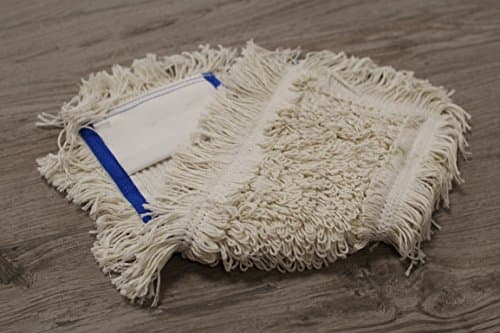 Bellanet Lot de 3 serpillères en coton pour sols délicats Blanc 40 cm