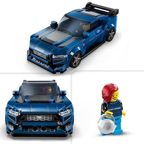 LEGO Speed Champions La Voiture de Sport Ford Mustang Dark Horse Véhicule Jouet, Set de Construction pour Enfants, Idée Cadeau pour Les Garçons et Les Filles Dès 9 Ans, Décoration pour Chambre 76920