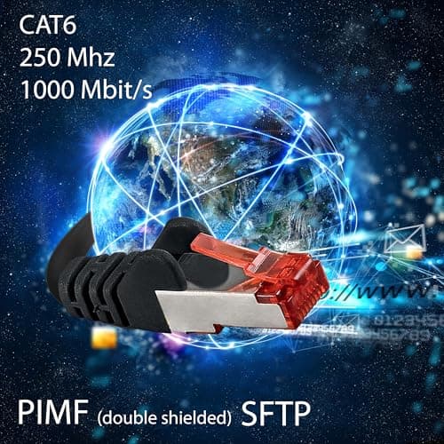 1aTTack.de 5x 1m - Câble patch câble réseau Cat 6 Cat6 RJ45 SFTP - orange