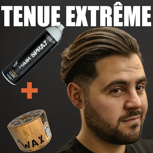 Da Dude Da Hairspray - Laque Cheveux Homme - Mat Laque Homme - Spray Cheveux Homme Laque Extra Forte - Hairspray Men dans une Boîte Cadeau Exclusive