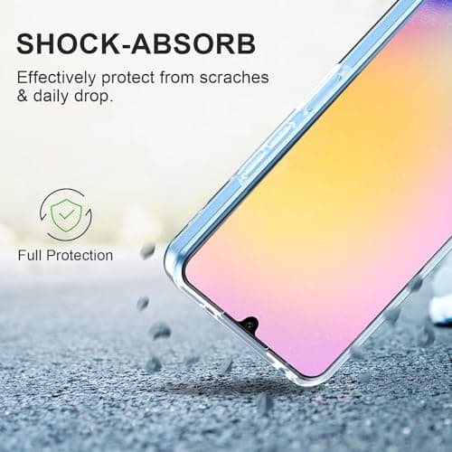 AURSTORE Coque pour Samsung Galaxy A25,Protection intégrale Avant + Arrière en Rigide, Housse Etui Pochette Tactile Protection 360 degré
