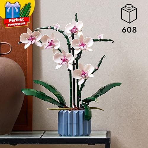 LEGO Icons L’Orchidée - Plantes ou Fleurs Artificielles d'Intérieur pour Décoration de Maison, Loisirs Créatifs pour Adultes, Collection Botanique 10311