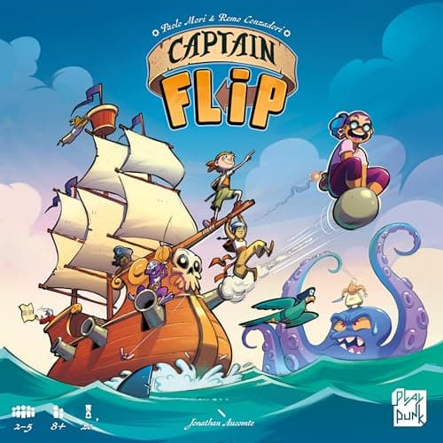 Asmodee Play Punk Captain Flip - Jeux de société - Jeux de stratégie - Jeu Adultes et Enfants à partir de 8 Ans - 2 à 5 Joueurs - Version française