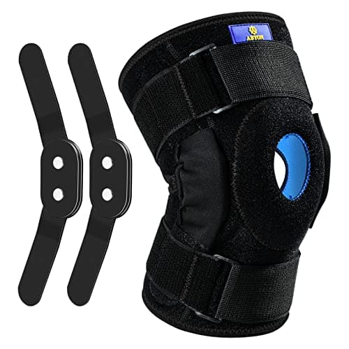 ABYON Genouillère Articulée pour Femmes/Hommes, les Douleurs Articulaires, Lésions Ligamentaires, les Déchirures du Ménisque, Tendinites, Soulagement de la Douleur au Genou (L)