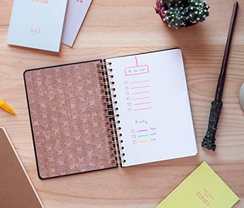 Grupo Erik - Bullet Journal Pointillé Harry Potter - Carnet de Notes A5 - Notebook - Bullet Agenda - Carnet Spirale - Lunettes