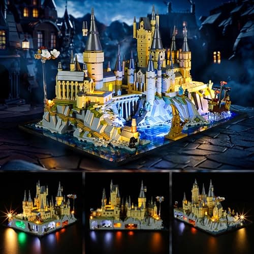 YEABRICKS Lampe LED pour Lego-76419 Harry Potter Château et terrains de Poudlard Modèle de blocs de construction (ensemble Lego non inclus)