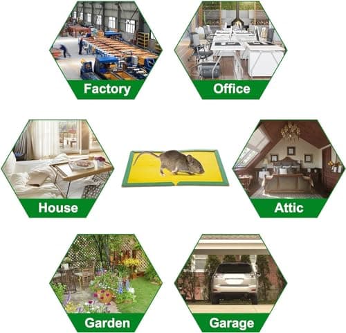 Piege a Souris, Piege a Rat,Colle Souris Piege Attrape Souris Anti Souris Plaques Collantes Souris, Plaques de glu Anti Souris Anti Rat (5pcs)