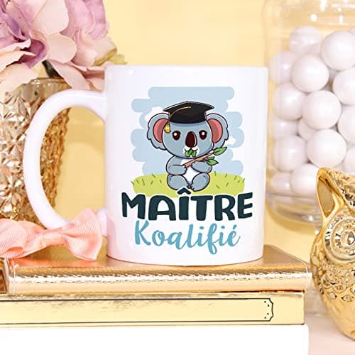 Mugffins Tasses pour MAÎTRE - En Français - Cadeau original homme - Koalifié/Koalifiée - 11 oz / 330 ml