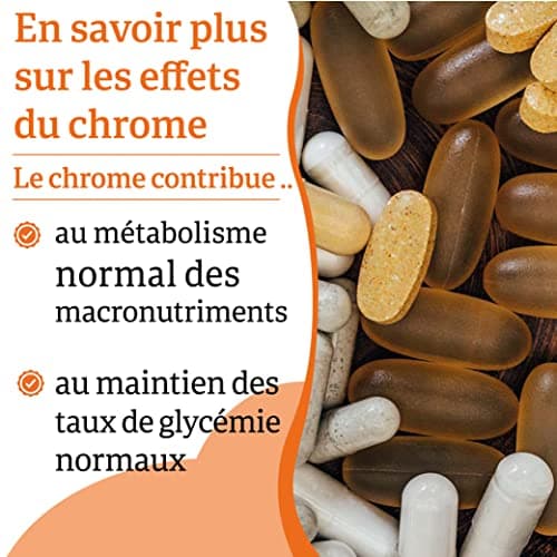 Now Foods, Chrome Picolinate, 200 mcg, 250 Capsules végétaliennes, Oligo-Élément, Chrome, Sans Gluten, Sans Soja, Végétarien