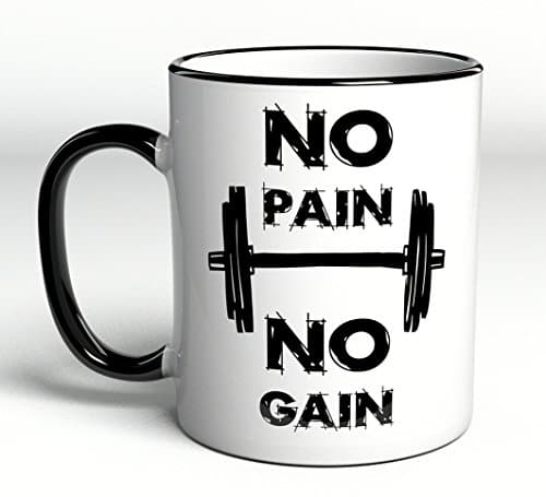 geschenke-fabrik.de Tasse avec inscription « No Pain No Gain »