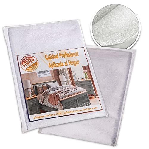 PimPam Factory - Protège Matelas imperméable en Coton 80 x 190 cm - Alese lit Lavable - Protege Matelas pour Personnes âgées, Enfants et bébés - Fabriqué en Espagne Label ITEL