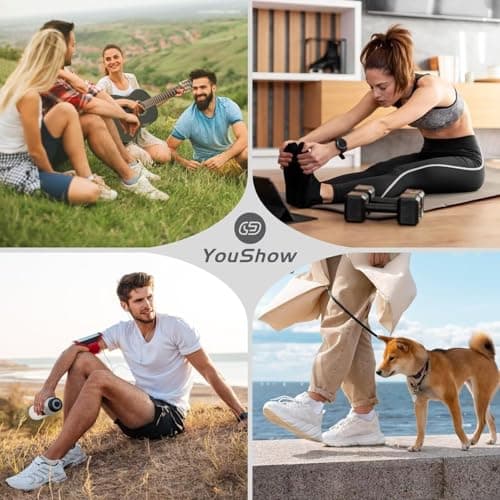 YouShow 10 Paires Chaussettes Homme Femme, Basses Coton Courtes Chaussettes Basses, Sport Respirant Antiderapante Socquettes Blanc 39-42