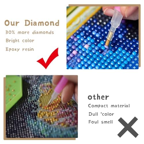 Ginfonr 5D Diamant Painting Diamond Painting Complet Phare Pélican, Broderie Peinture Diamant Painting Pigeon Animal Kit Complet Décoration De Pour La Décoration Murale De La Maison 30x40 cm