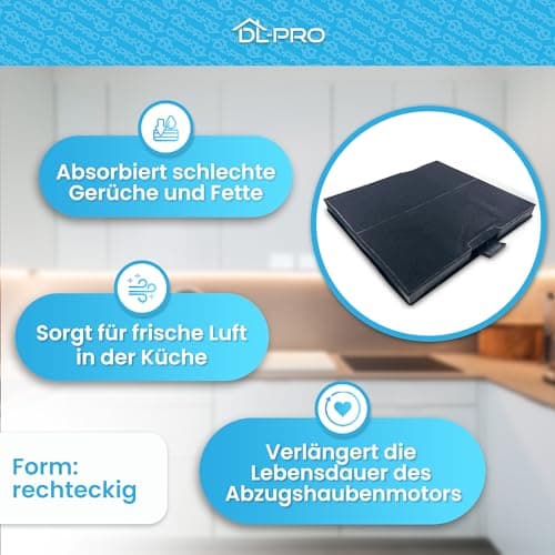 DL-pro Filtre à charbon actif pour hotte aspirante Bosch 00744075 744075 DHZ5226 Siemens LZ52251 Neff Z5131X1