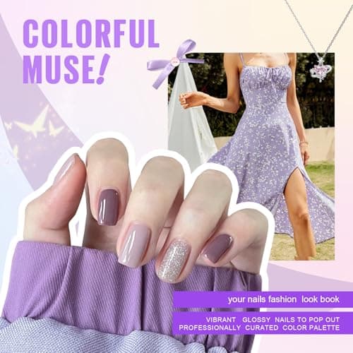 TOMICCA 42PCS Kit Vernis Semi Permanent Automn, 36 Couleurs + 1 Base + 1 No Wipe Top Coat + 1 Top Coat Matte + 1 Blooming Gel + 2 Présentoir à Clous Rond, Lot Gel Semi Permanent UV/LED