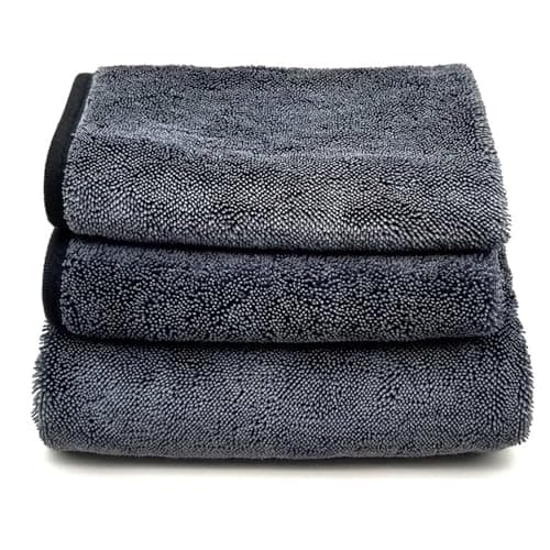 Yeria 3 Pièces Chiffon Magique pour Douche, Chiffon en Extra Absorbant pour la Maison, Chiffon de Nettoyage Réutilisable en Microfibre sans Traces pour Verre Voiture Maison Cuisine Salle de Bain