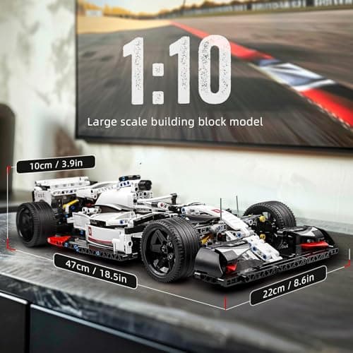 Mould King Technique Formula Supercar Blocs de Construction 1235 pièces à l'échelle 1:10, modèle de Voiture Jouet pour Adultes et Adolescents 16 Ans (Version Statique)