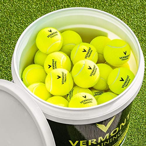 Vermont Balles d’Entraînement de Tennis | Utilisation sur Tous Les Courts | Disponibles en Pack de Recharge de 60 ou en Seau de 60 (Pack de 60 (Pack de Recharge))