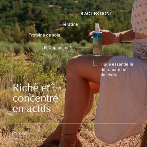 POMÉOL ǀ Sérum Anti Chute et Fortification des Cheveux ǀ Spray Anti Chute, Croissance, Pousse, Volume, Anti casse, Brillance, Thermo protection ǀ Kératine végétale, Niacinamide, Silicium ǀ 100 ml