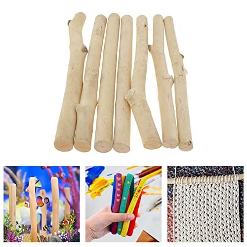 oshhni 7X Bois Flotté Bâtons Journal Rustique Artisanat Brindille Remplisseur de