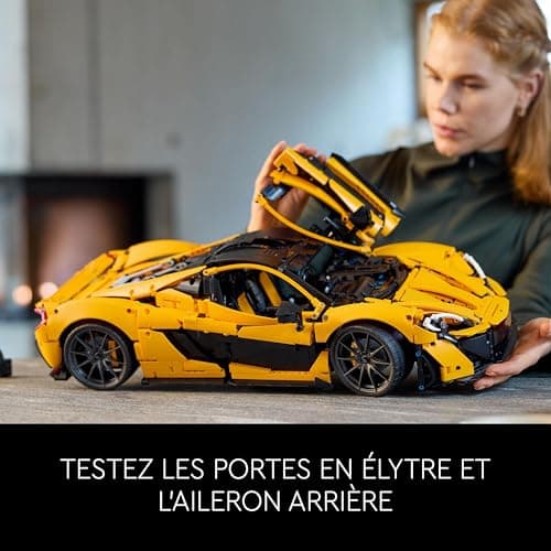 LEGO Technic McLaren P1 - Kit Maquette Hypercar pour Adultes - Idée Cadeau pour Les Passionnés de Voitures - Objet Collector à Échelle Réduite - Réplique de Voiture de Course 42172