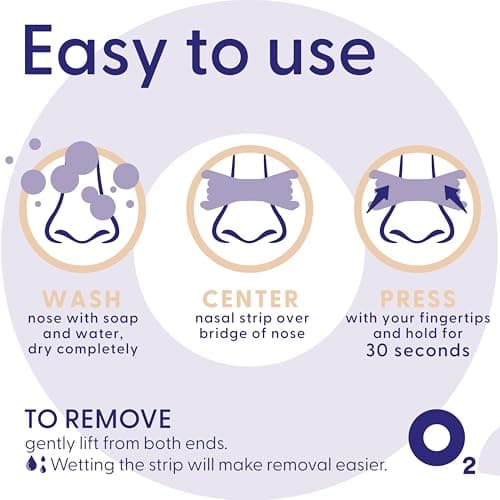 Air Max nasal strips anti ronflement - 30 nasal strips beige - Ouvre le passage nasal et augmente le flux d'air | Améliorer le sommeil, soulager la congestion nasale - utiliser pendant le sport
