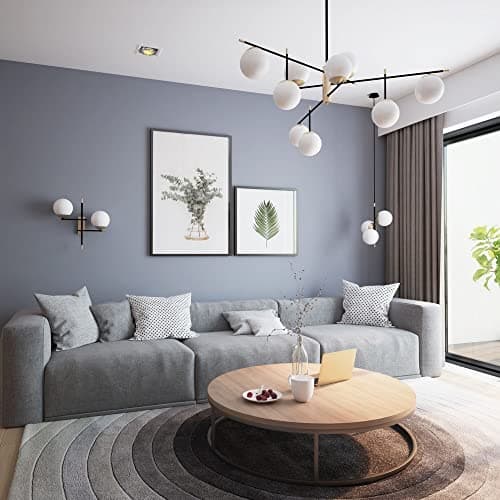 MAYTONI Lustre Suspension 6 lampes, Série Nostalgia, Style Moderne, Art Déco, Armature en Métal Couleur Or, Abat-jours en verre blanc, ampoules non incluses E14 6x 40W 220V
