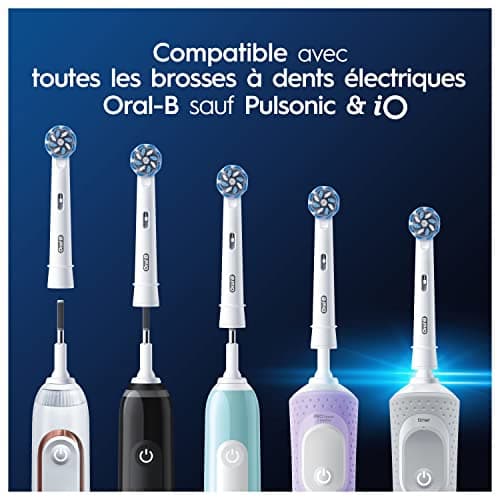 Oral-B Pro Sensitive Clean Brossettes pour Brosse à dents électriques, Pack De 4 Unités